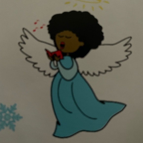Christmas African American Angels Wrapping Paper - Afrocentric - Picture 4 of 8